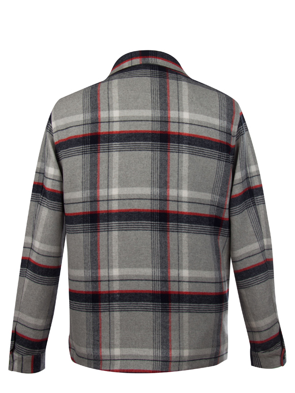 شکت تمام زیپ مردانه طوسی سرمه ای ال سی من