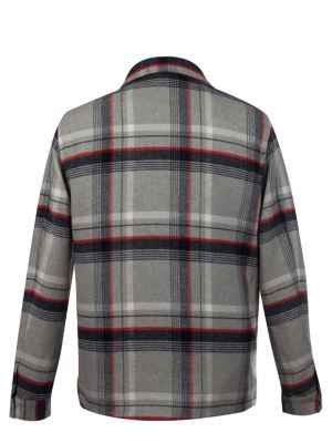 شکت تمام زیپ مردانه طوسی سرمه ای ال سی من