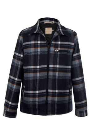 شکت مردانه تمام زیپ سرمه ای ال سی من