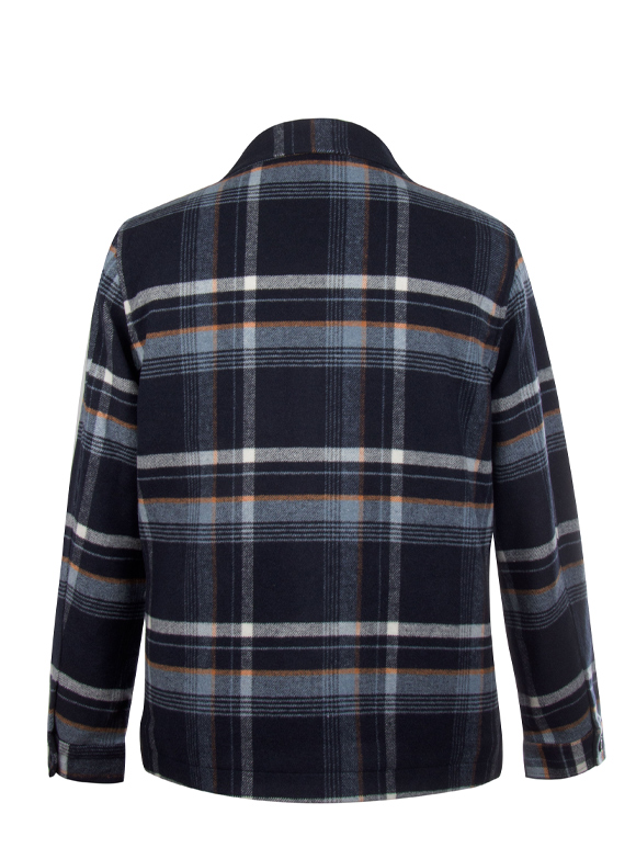 شکت مردانه تمام زیپ سرمه ای ال سی من