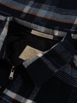 شکت مردانه تمام زیپ سرمه ای ال سی من