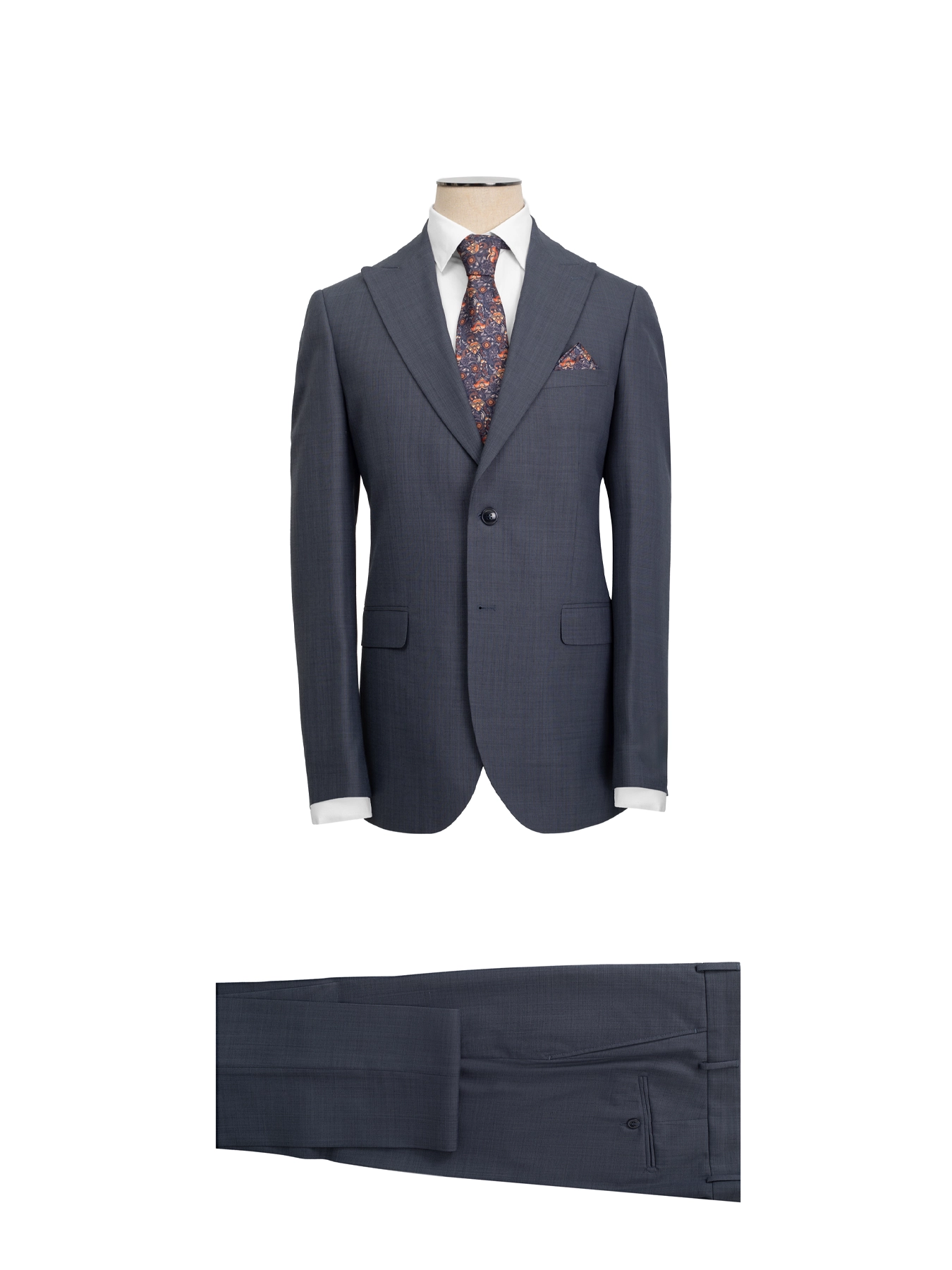 کت و شلوار سرمه ای ال سی من 43