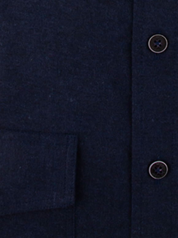 پیراهن مردانه سرمه ای آستین بلند ال سی من 044