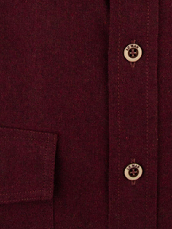 پیراهن آستین بلند قرمز تیره ال سی من 44