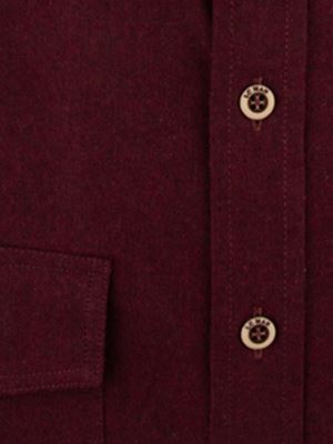 پیراهن آستین بلند قرمز تیره ال سی من 44