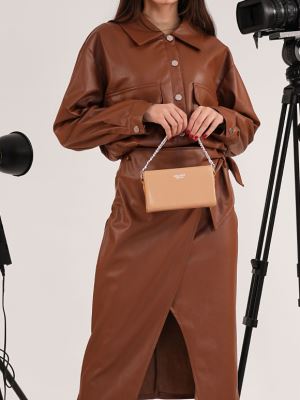 کت چرم زنانه روما -19237