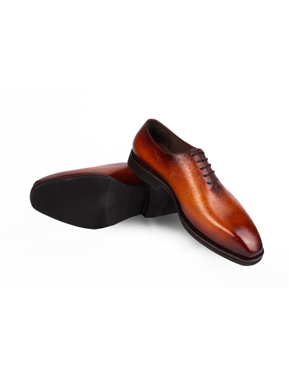 کفش مردانه چرم بند دارزیره پلاستیک  150