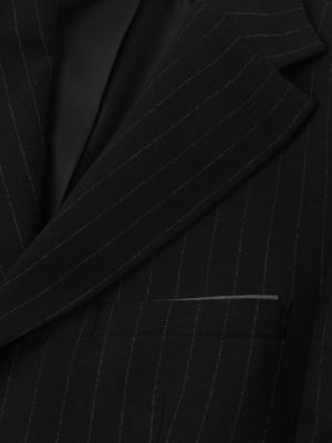 کت تک مردانه مشکی راه راه ال سی من 091