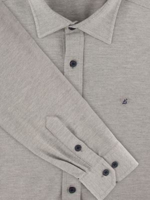 پیراهن مردانه تریکو طوسی آستین بلند