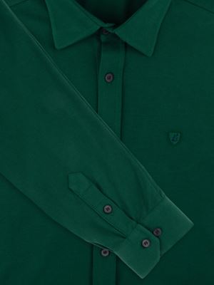 پیراهن مردانه سبز تریکو آستین بلند 050