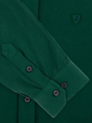 پیراهن مردانه سبز تریکو آستین بلند 050