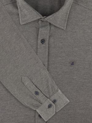 پیراهن مردانه تریکو طوسی آستین بلند 1