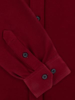 پیراهن مردانه تریکو زرشکی آستین بلند ال سی من