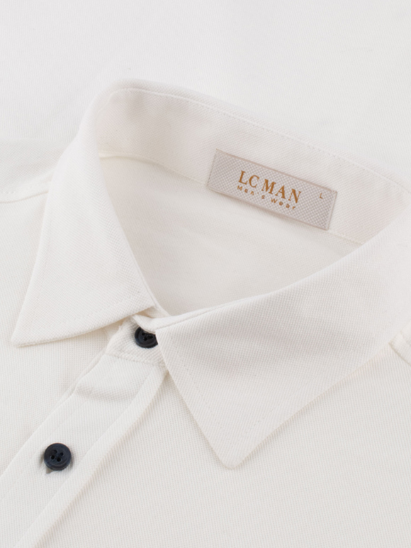 پیراهن مردانه سفید تریکو آستین بلند 050