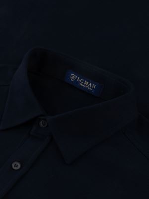 پیراهن مردانه سرمه ای تریکو آستین بلند 050