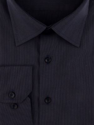 پیراهن مردانه آستین بلند سرمه ای ال سی من 056