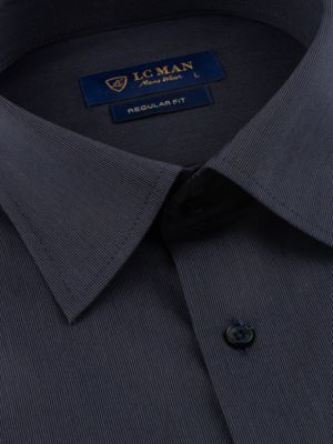 پیراهن مردانه آستین بلند سرمه ای ال سی من 056