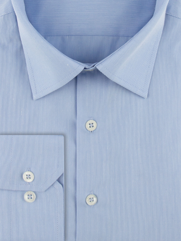 پیراهن مردانه آستین بلند آبی ال سی من 056