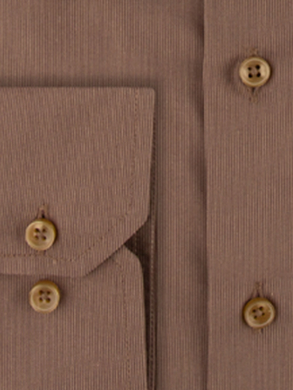 پیراهن مردانه آستین بلند قهوه ای ال سی من 056