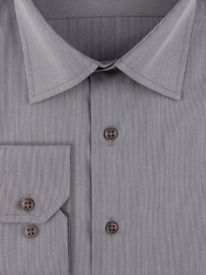 پیراهن مردانه طوسی آستین بلند ال سی من 056