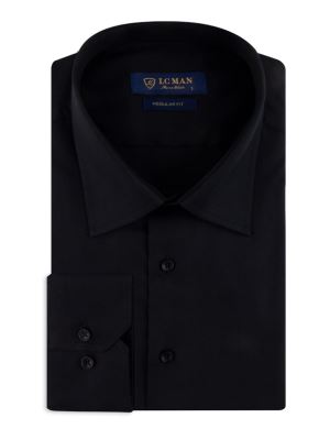 پیراهن مردانه سرمه ای آستین بلند ال سی من 056