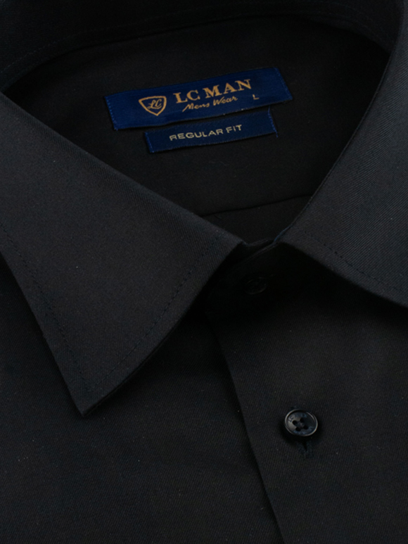 پیراهن مردانه سرمه ای آستین بلند ال سی من 056