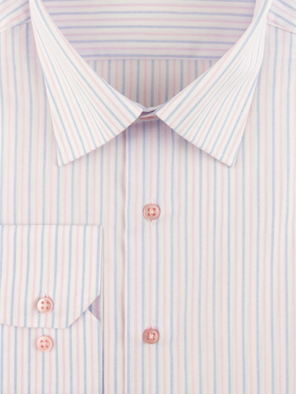 پیراهن مردانه راه راه آستین بلند ال سی من 060