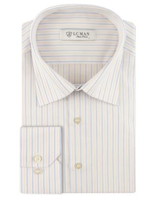 پیراهن  مردانه راه راه آستین بلند ال سی من 060