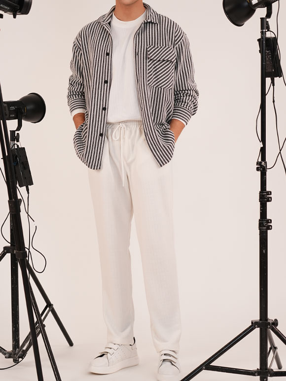 شکت مردانه خط دار روما