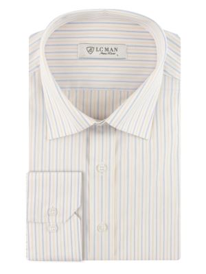 پیراهن مردانه راه راه آستین بلند ال سی من 061