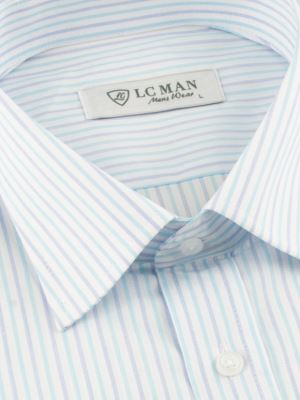 پیراهن مردانه راه راه آستین بلند ال سی من 061