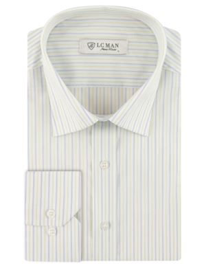 پیراهن مردانه راه راه آستین بلند ال سی من 061