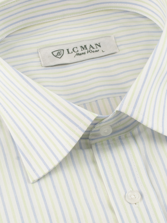 پیراهن مردانه راه راه آستین بلند ال سی من 061