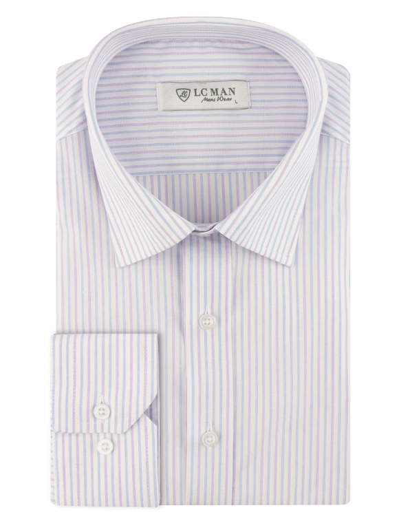 پیراهن مردانه راه راه آستین بلند ال سی من 061