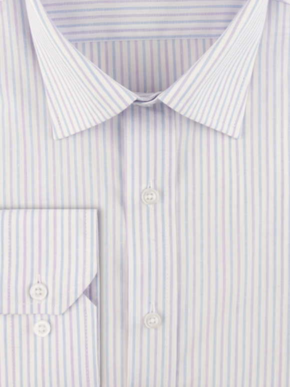 پیراهن مردانه راه راه آستین بلند ال سی من 061