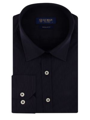 پیراهن مردانه سرمه ای آستین بلند ال سی من 058