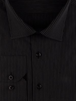 پیراهن مشکی راه راه آستین بلند ال سی من 65