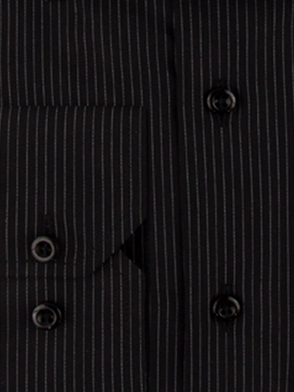 پیراهن مشکی راه راه آستین بلند ال سی من 65