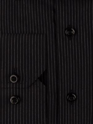 پیراهن مشکی راه راه آستین بلند ال سی من 65