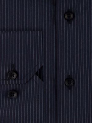 پیراهن سرمه ای راه راه آستین بلند ال سی من 65