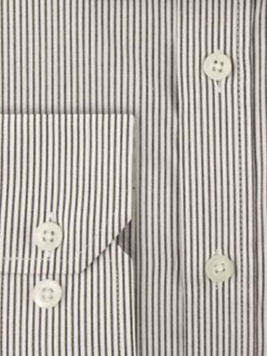 پیراهن سفید راه راه آستین بلند ال سی من 69