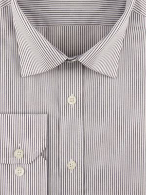 پیراهن سفید راه راه آستین بلند ال سی من 71