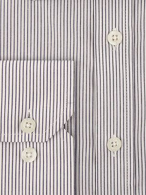 پیراهن سفید راه راه آستین بلند ال سی من 71