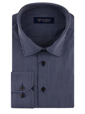 پیراهن مردانه راه راه آستین بلند ال سی من 068