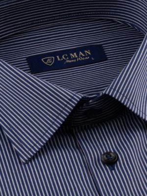 پیراهن مردانه راه راه آستین بلند ال سی من 068