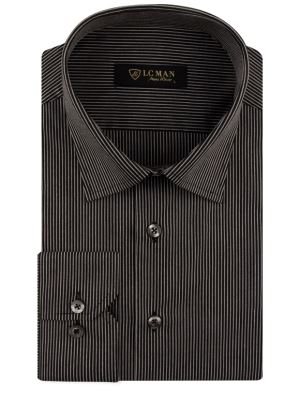 پیراهن مردانه راه راه آستین بلند ال سی من 068