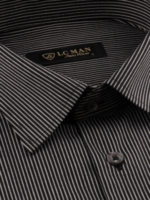 پیراهن مردانه راه راه آستین بلند ال سی من 068