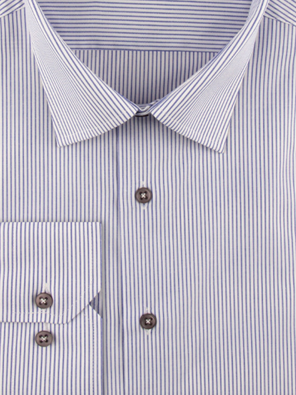 پیراهن مردانه راه راه آستین بلند ال سی من 068