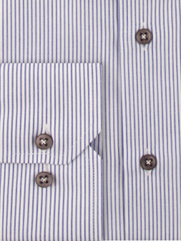 پیراهن مردانه راه راه آستین بلند ال سی من 068