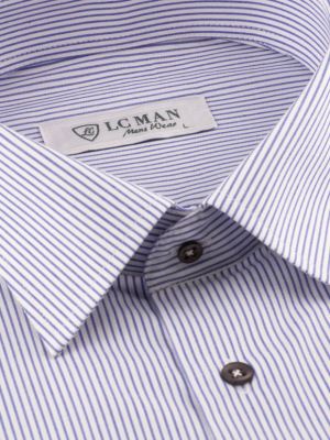 پیراهن مردانه راه راه آستین بلند ال سی من 068